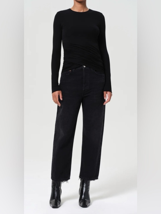 Agolde Denim - Agolde 90s Crop Midrise Straight | Washed Black